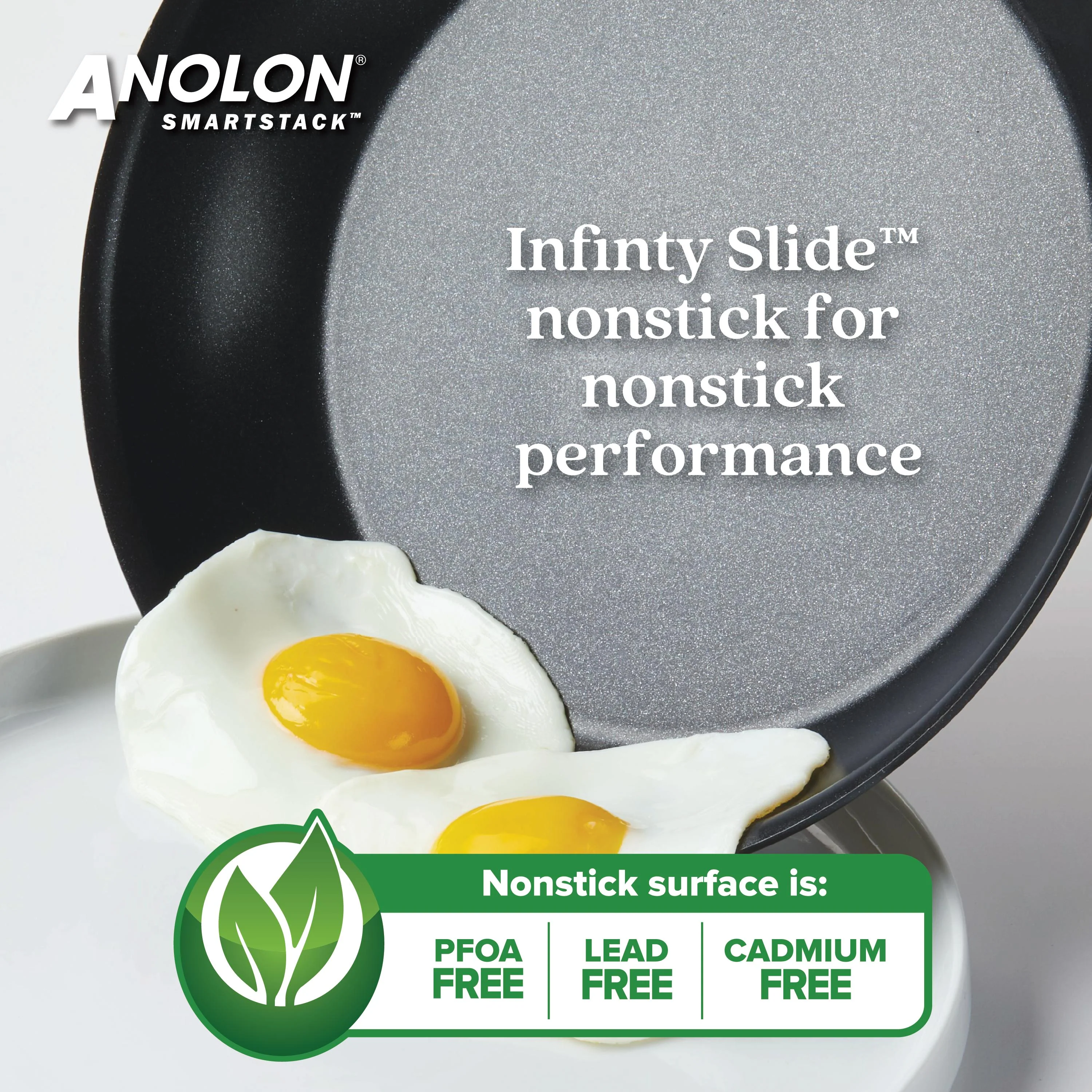 10pc Anolon SmartStack Hard Anodized Nesting Cookware Set - Image 7