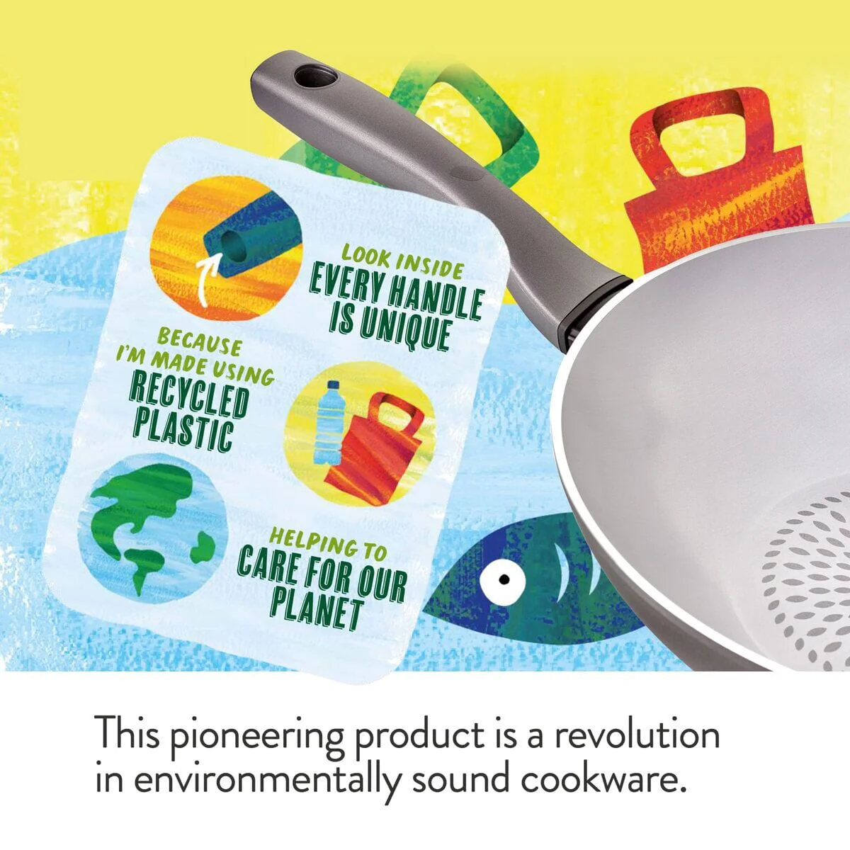 20cm Earth Pan Ceramic Frying Pan - Image 5