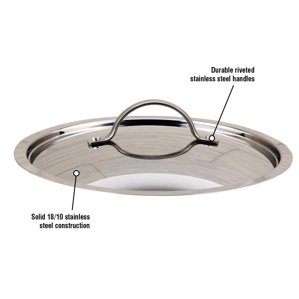 20cm Meyer Confederation Stainless Steel Cover Lid - Image 2