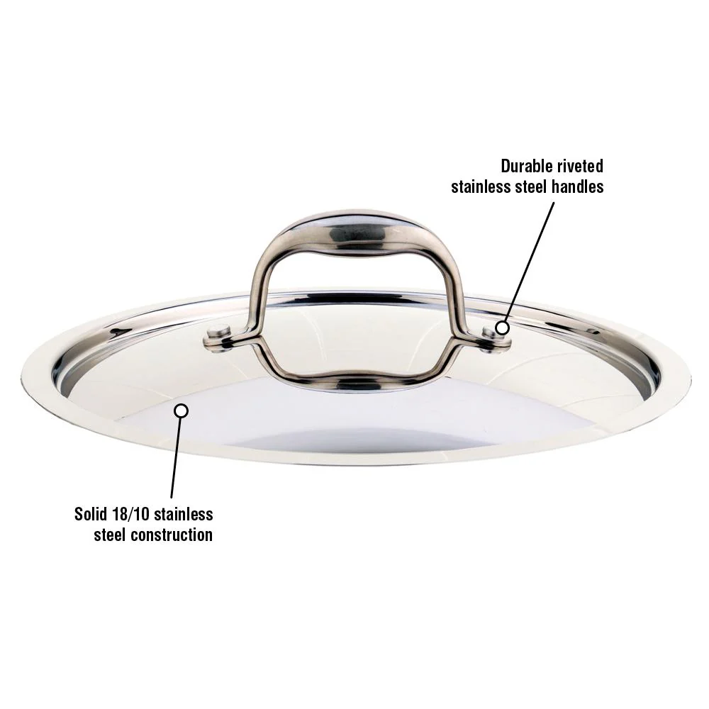 24cm Meyer Accolade Stainless Steel Cover Lid - Image 2