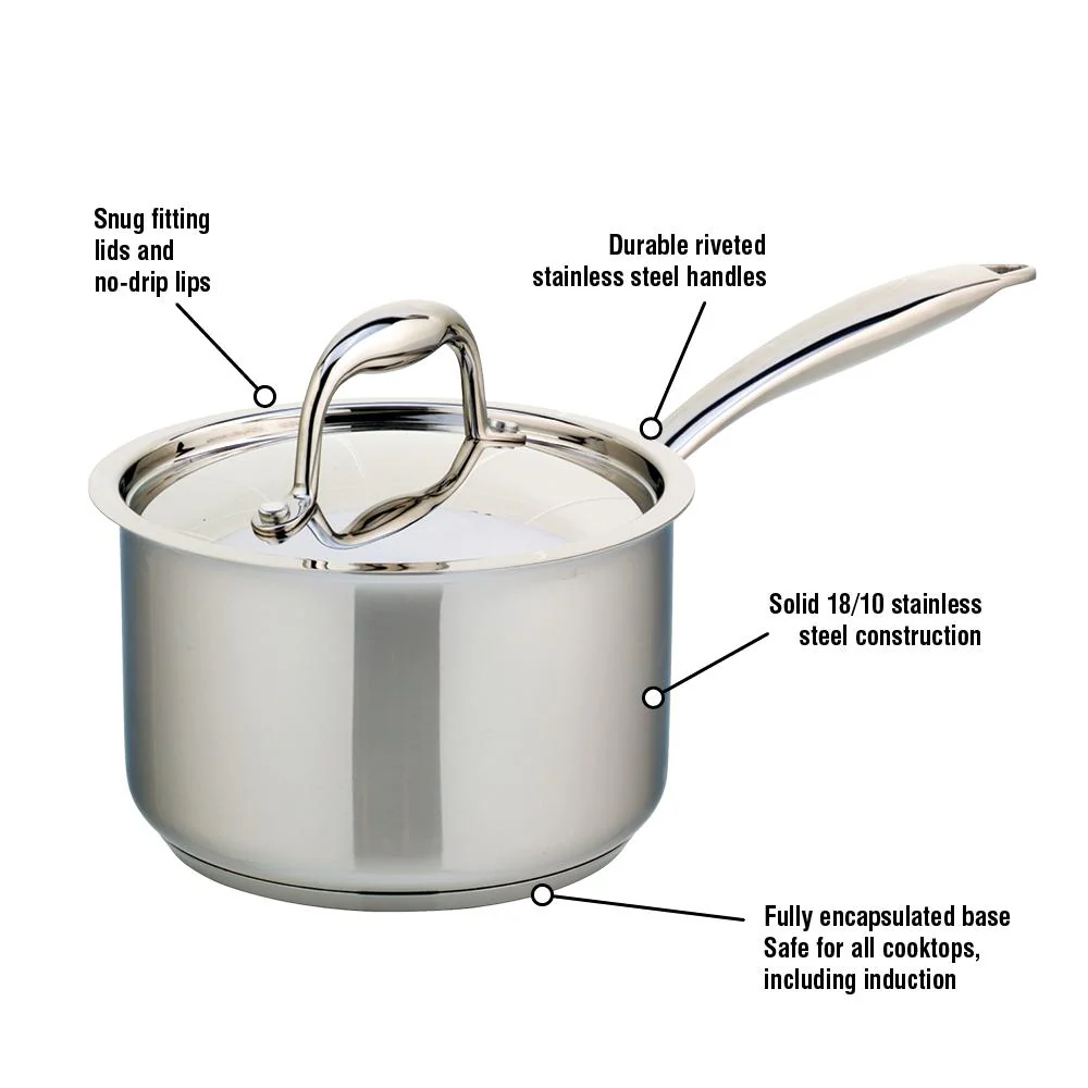 Meyer Accolade Stainless Steel 1.5L Saucepan with cover, Made in Canada - Image 2