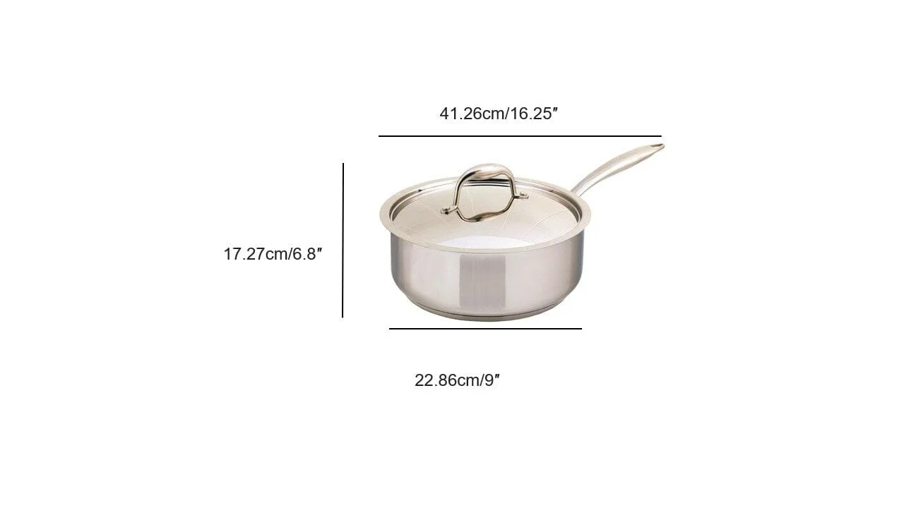 Meyer Accolade Stainless Steel 3L Saute Pan with cover, Made in Canada - Image 6