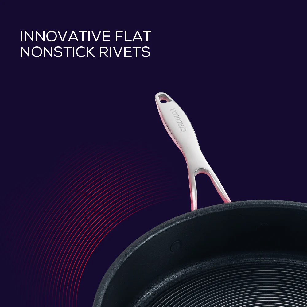 Circulon Clad Stainless Steel Frying Pan with Hybrid SteelShield and Nonstick Technology, 32cm Silver - Image 4