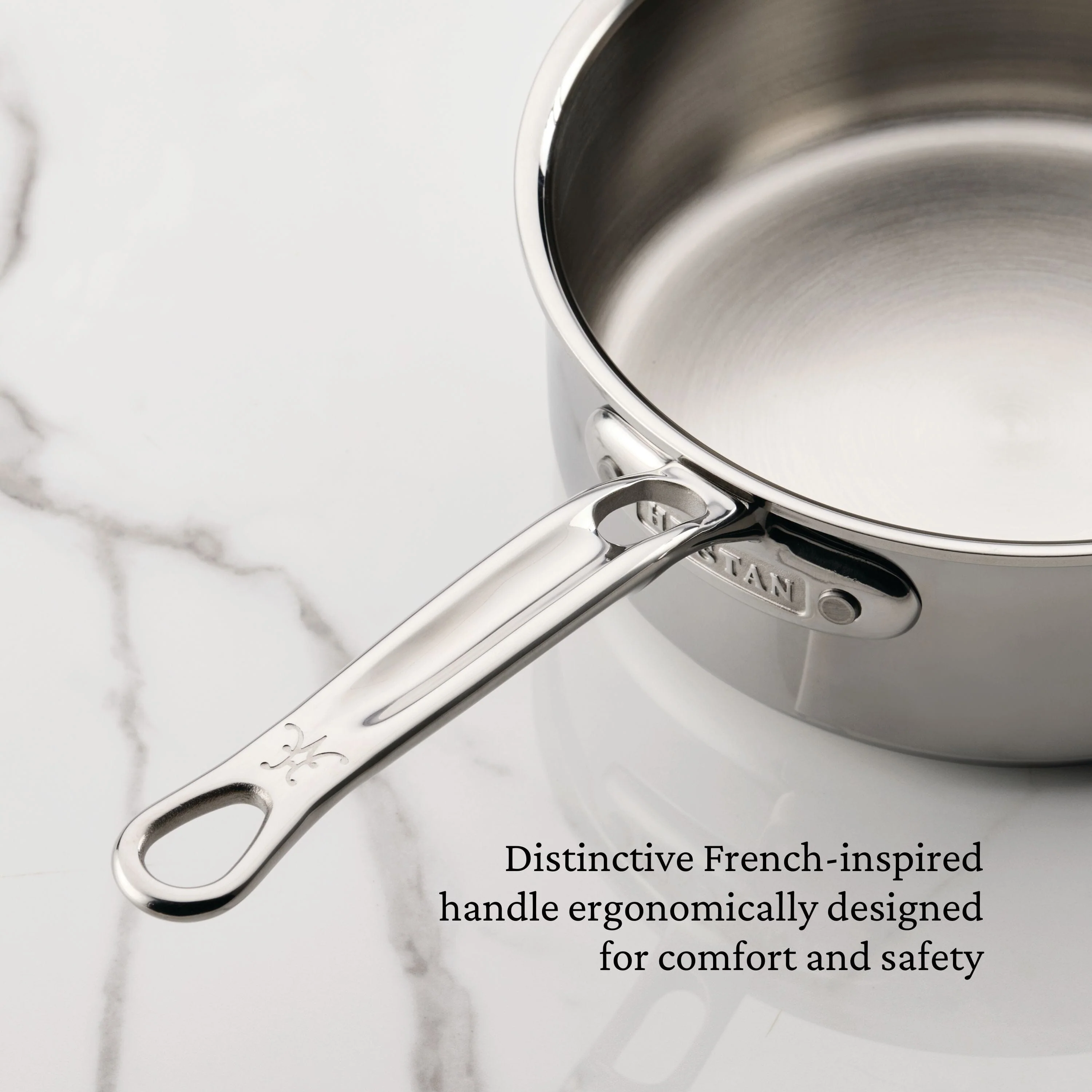 Hestan ProBond® Luxe 4QT/22CM Covered Saute Pan with helper handle - Image 3