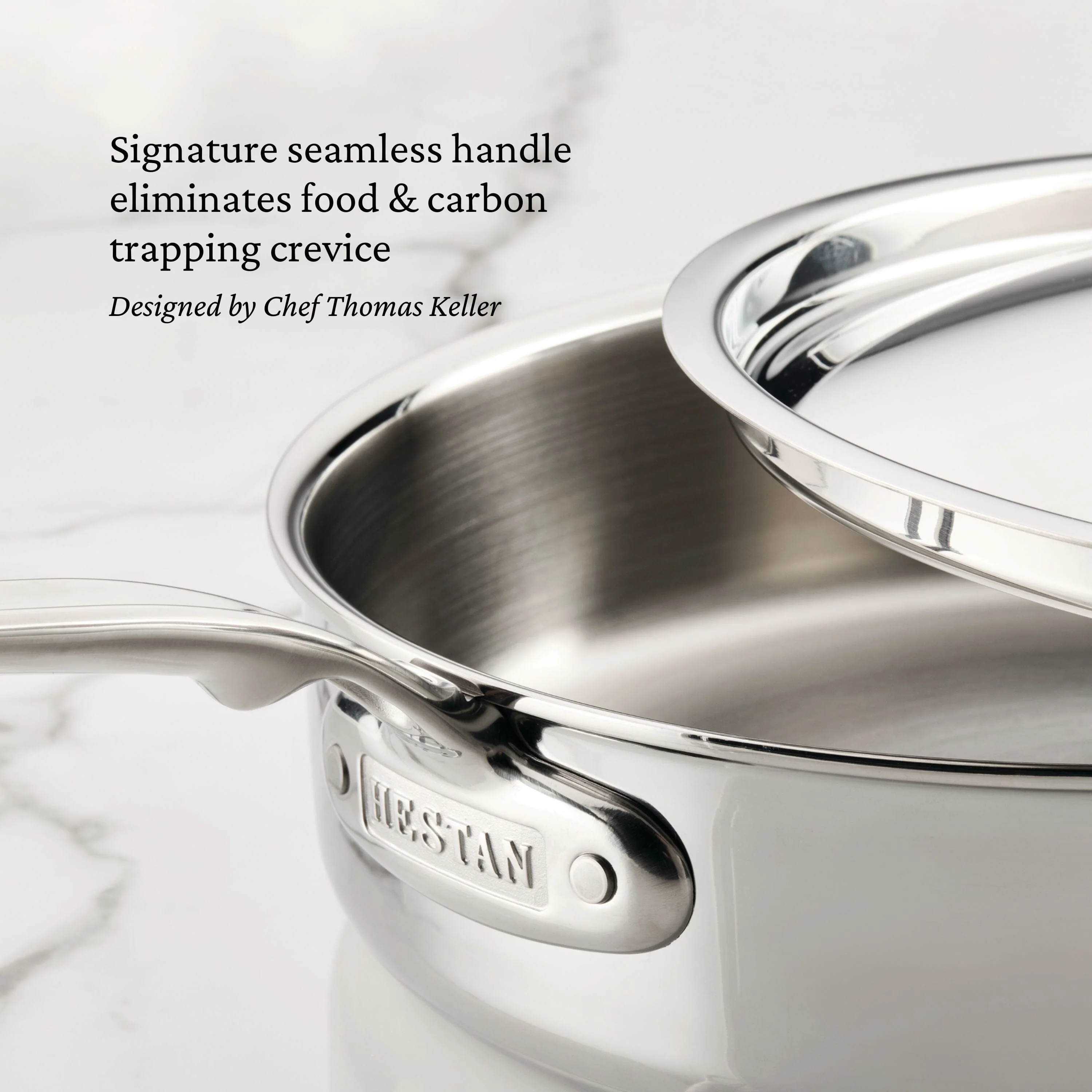 Hestan ProBond® Luxe 5QT/30CM Covered Saute Pan with helper handle - Image 4
