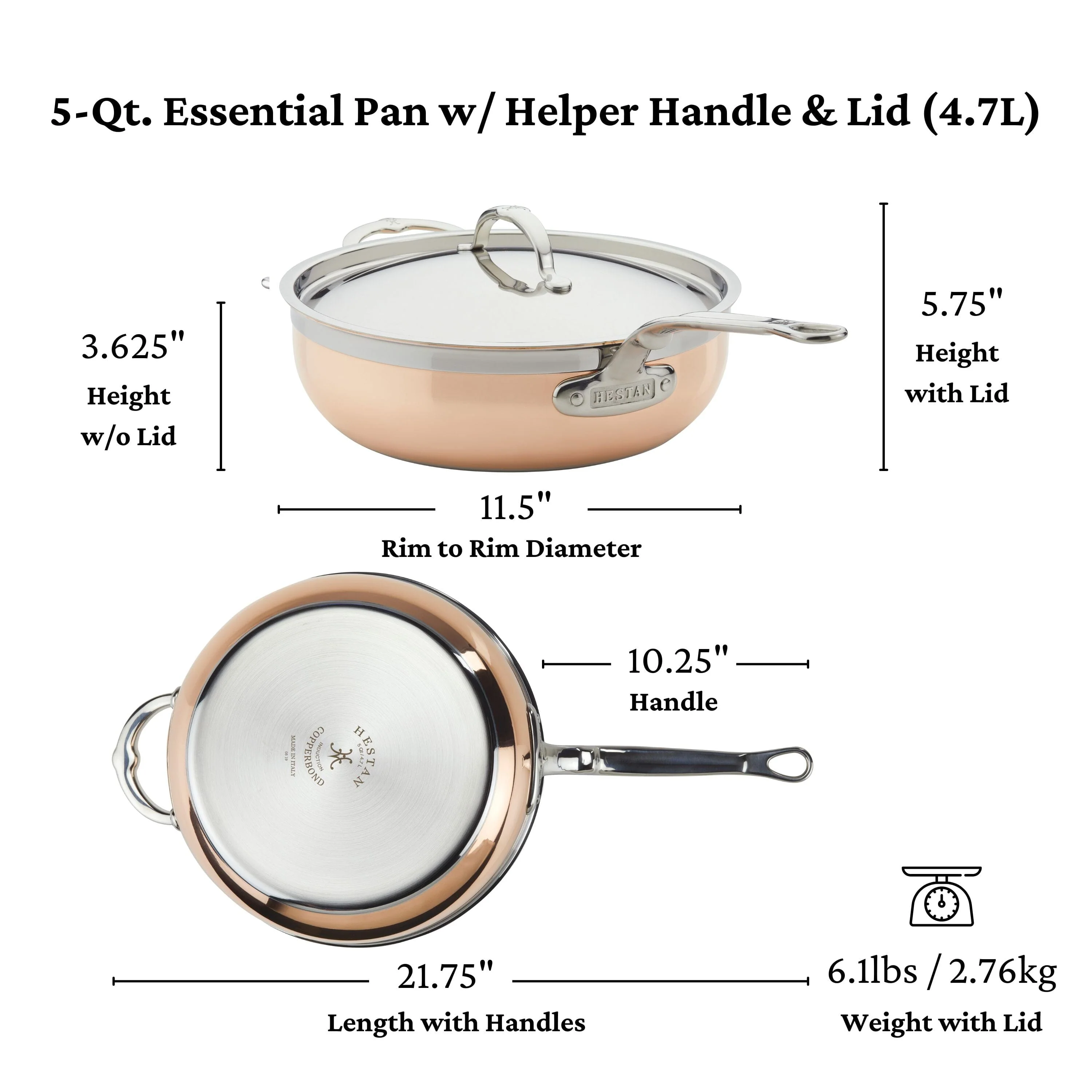 Hestan Induction Copper Essential Pans - Image 11