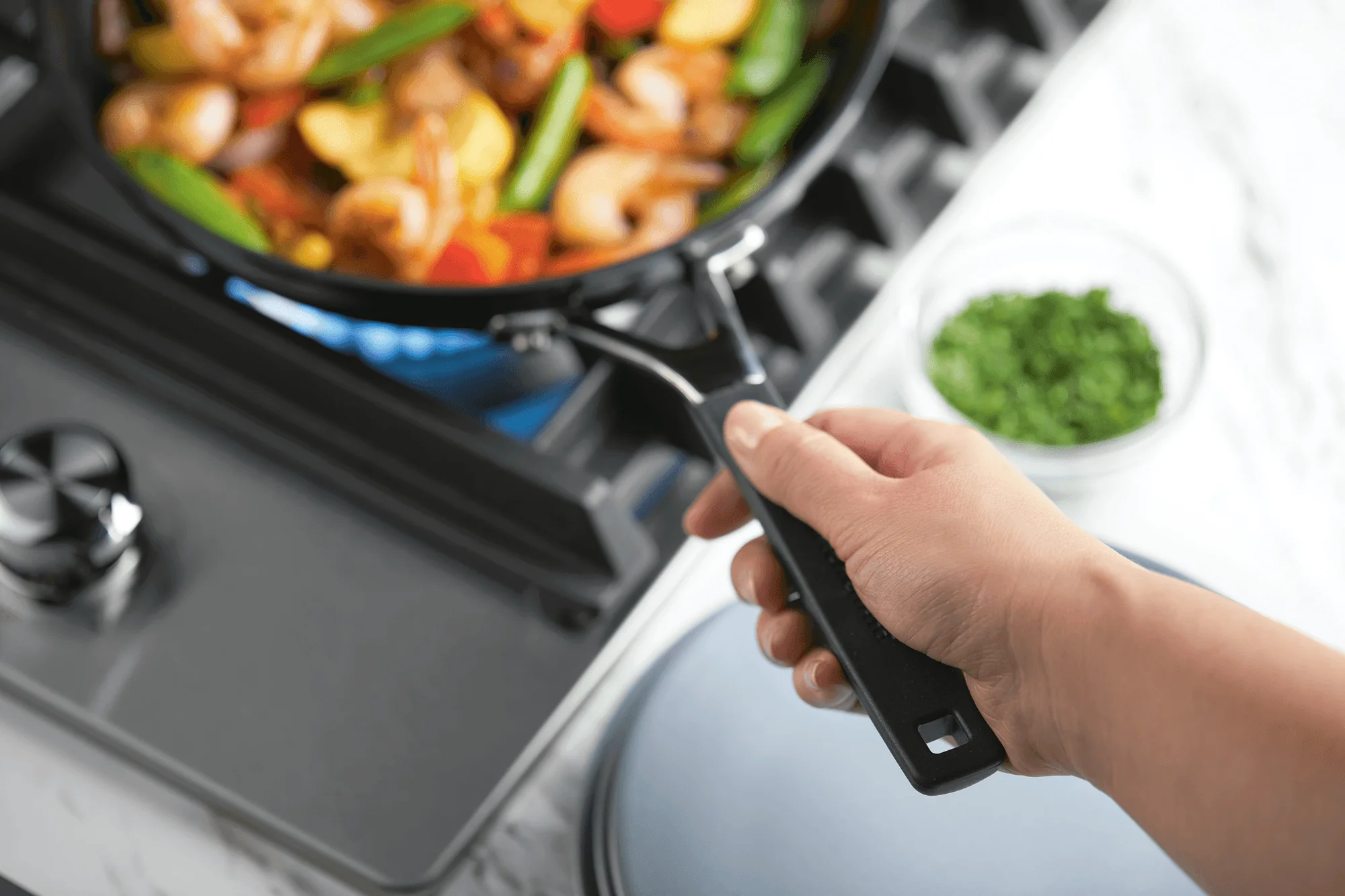 KitchenAid Hard Anodized Nonstick Frying Pan, 10-Inch, Onyx Black - Image 3