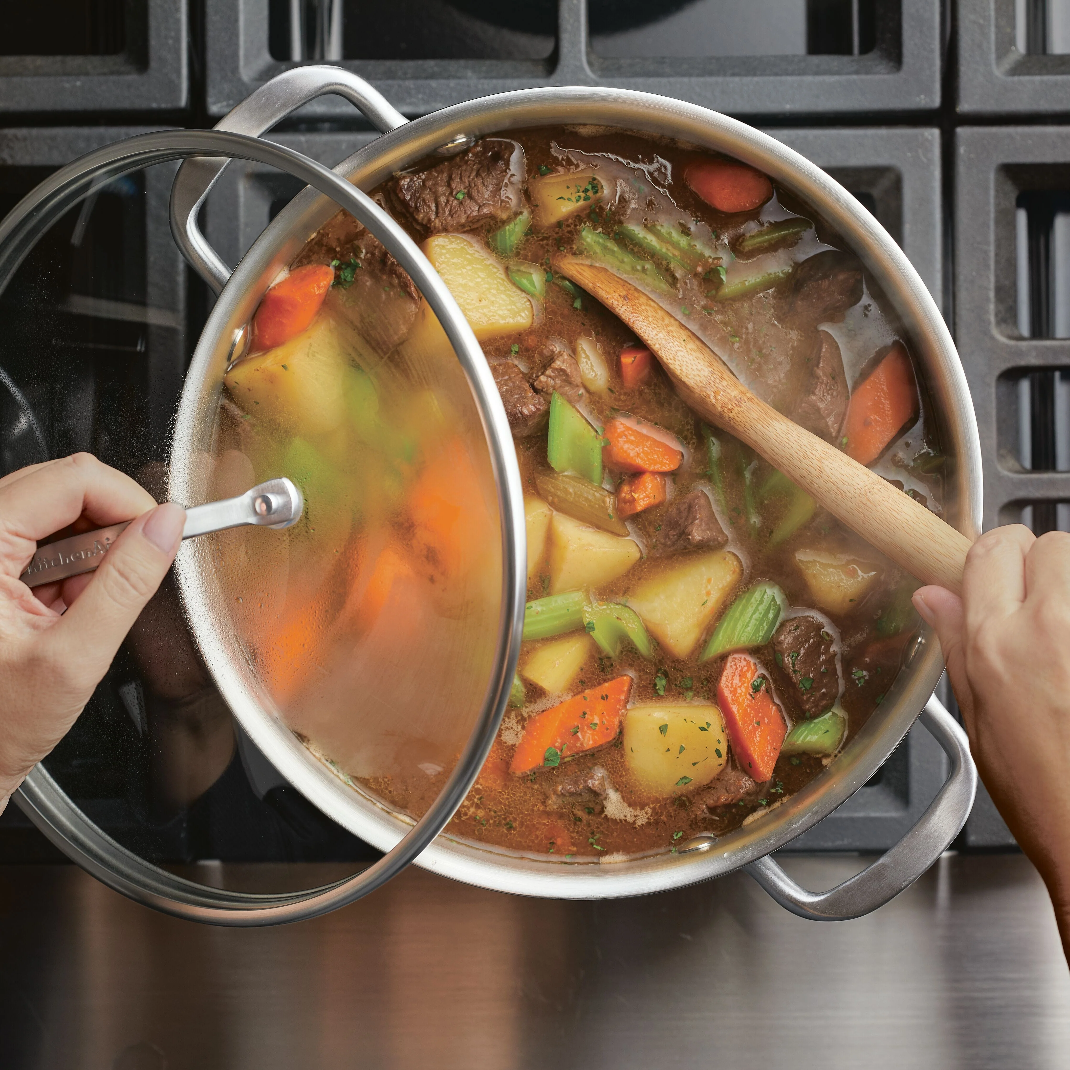 KitchenAid Tri-Ply Clad Stainless Steel 12-piece Cookware Set - Image 3