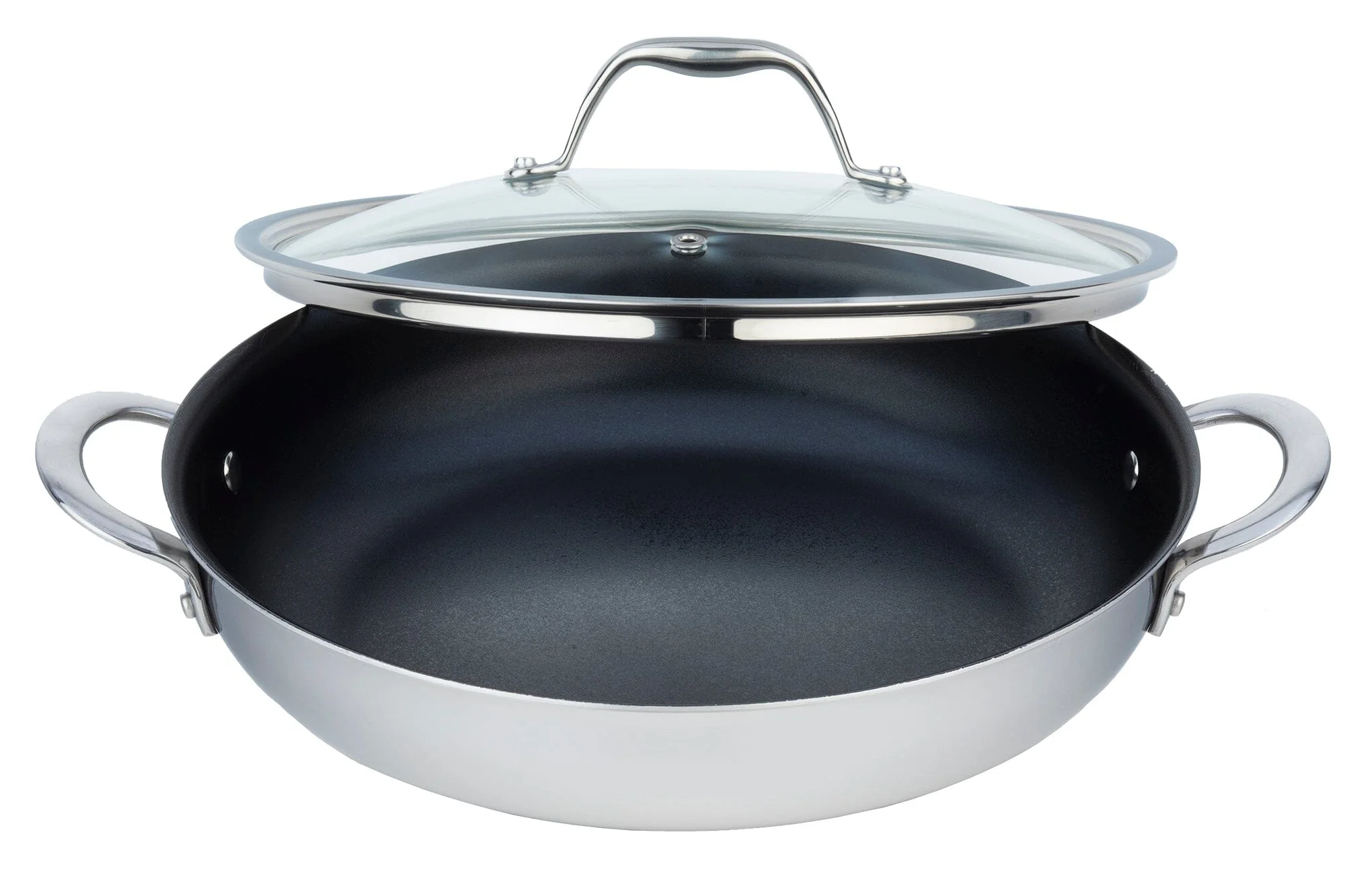 Meyer DynastyClad Stainless Steel 32cm/12.5" Non Stick Everyday Pan with lid Made in Canada