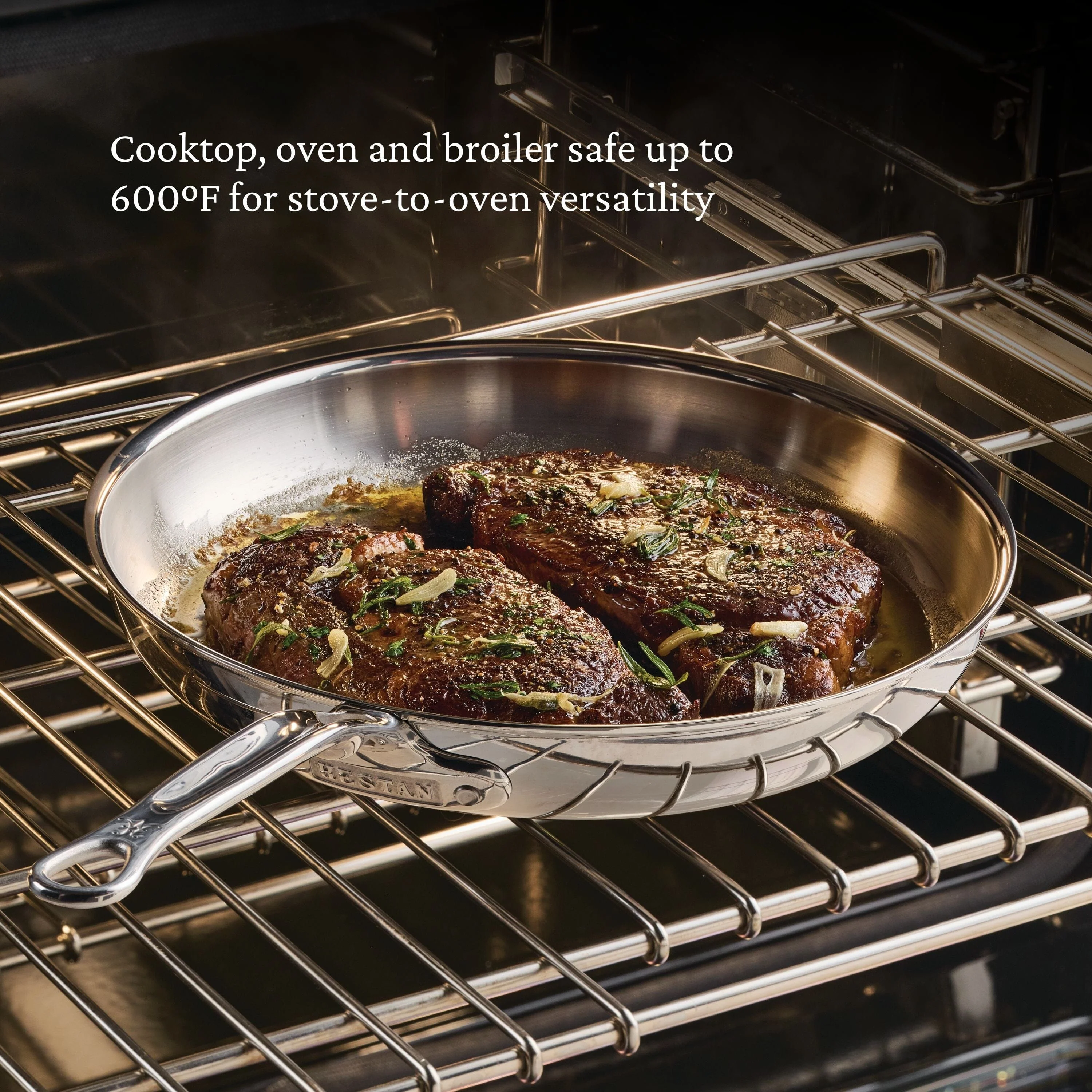 Hestan ProBond® Luxe 11" Professional Clad Stainless Steel Skillet - Image 6