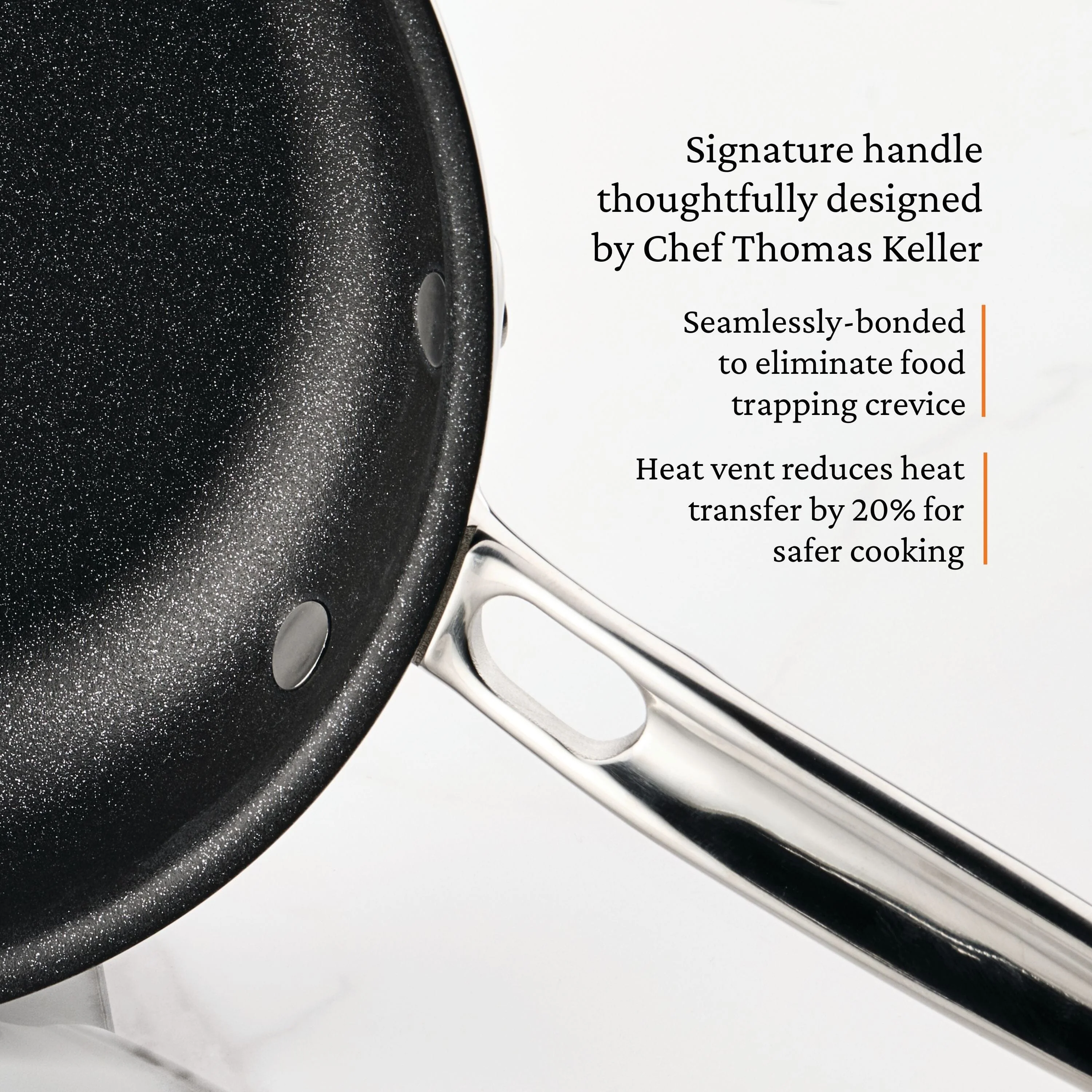 Hestan ProBond® Luxe 11" Professional Clad Stainless Steel Skillet with TITUM Nonstick - Image 2