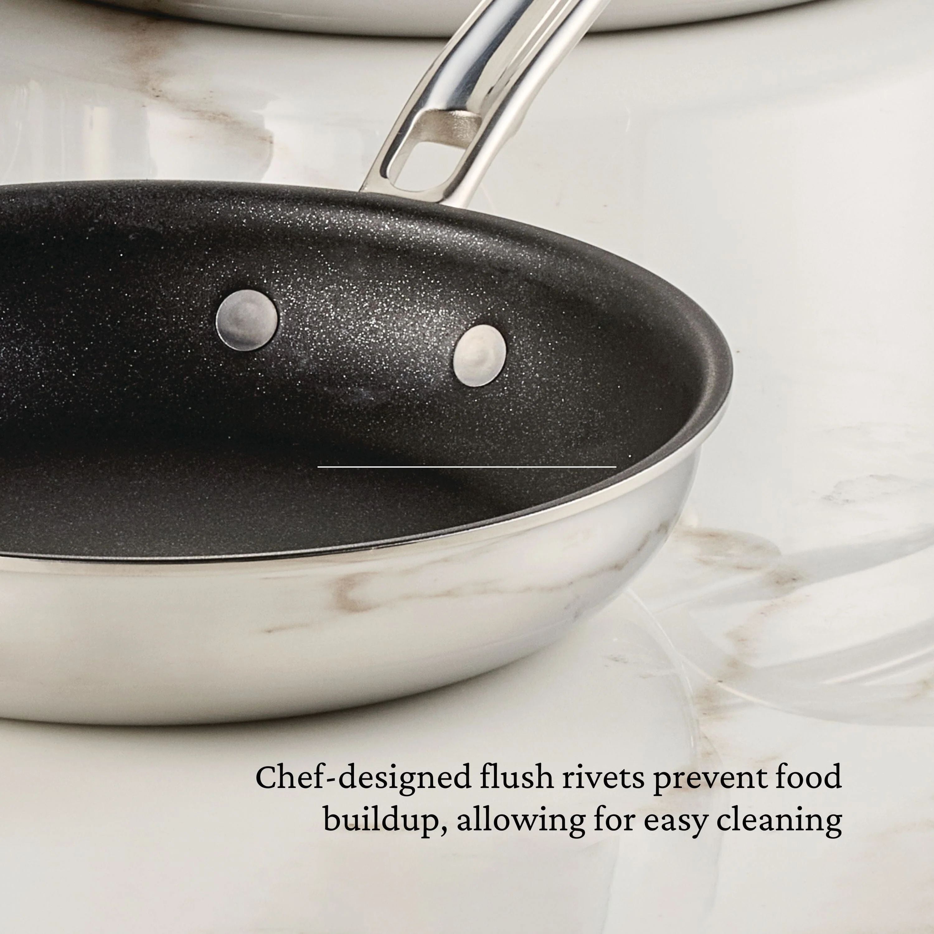 Hestan ProBond® Luxe 11" Professional Clad Stainless Steel Skillet with TITUM Nonstick - Image 3