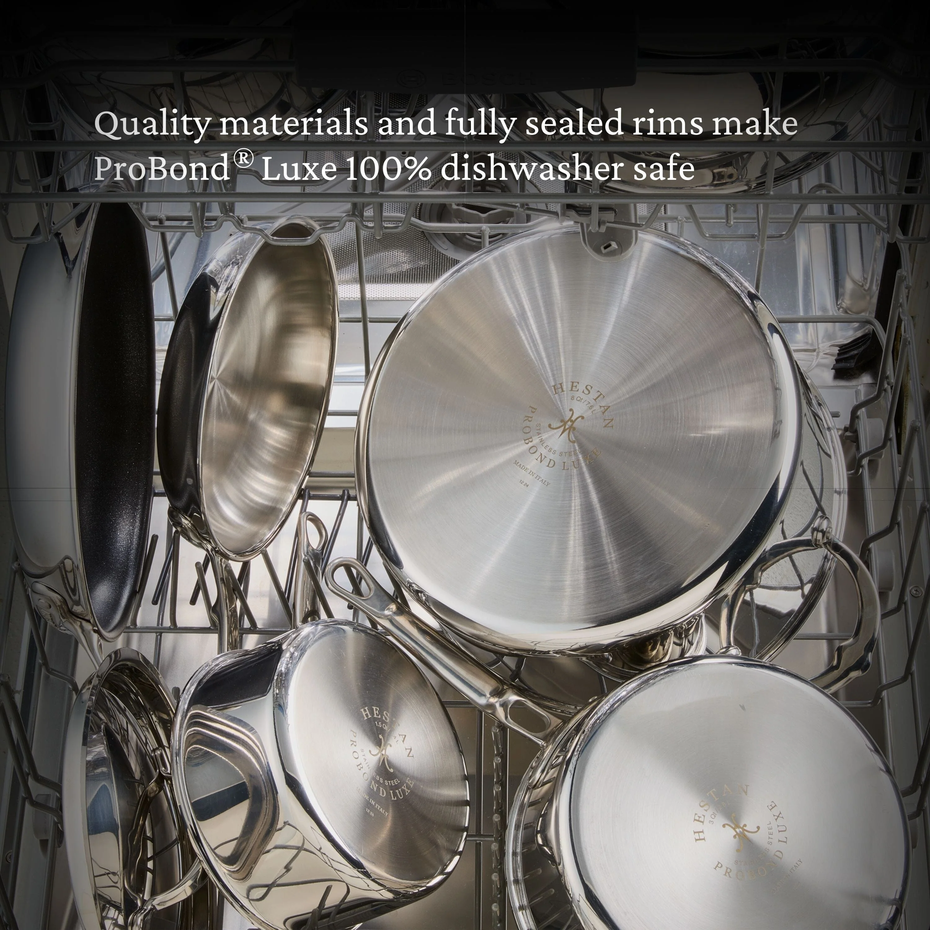 Hestan ProBond® Luxe 11" Professional Clad Stainless Steel Skillet with TITUM Nonstick - Image 7