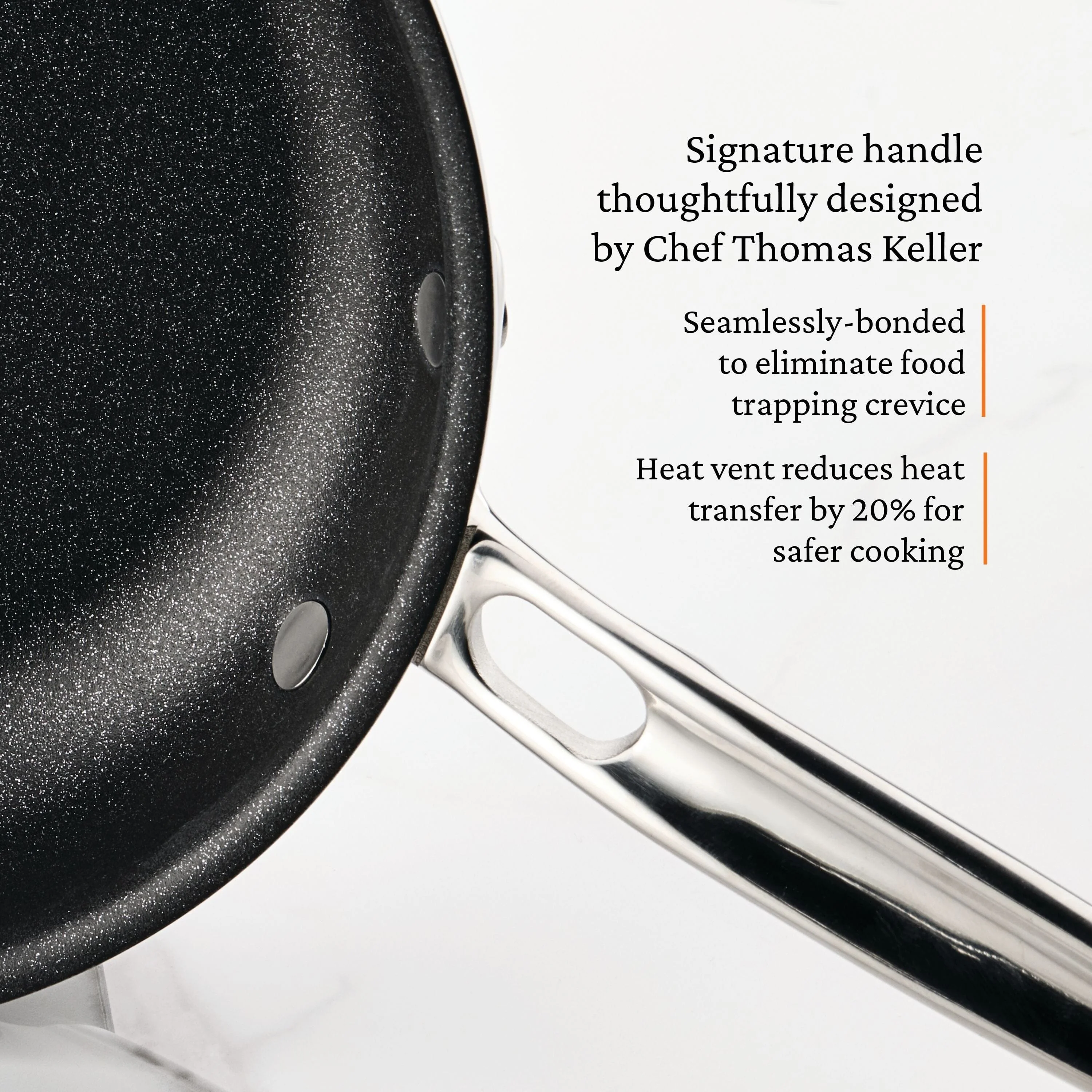 Hestan ProBond® Luxe 12.5" Professional Clad Stainless Steel Skillet with TITUM Nonstick - Image 2