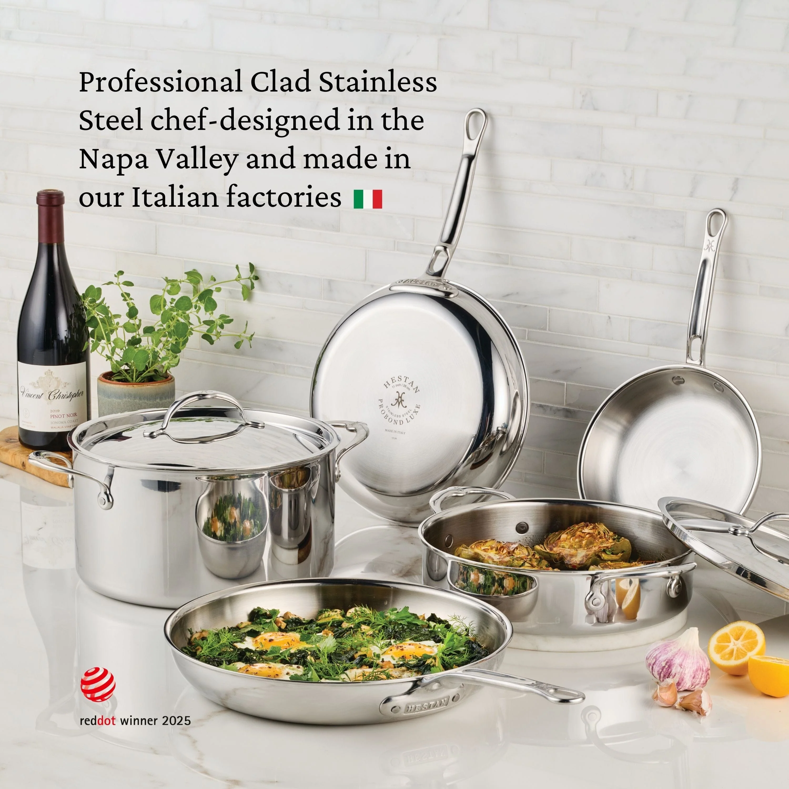 Hestan ProBond® Luxe 8.5" Professional Clad Stainless Steel Skillet - Image 14