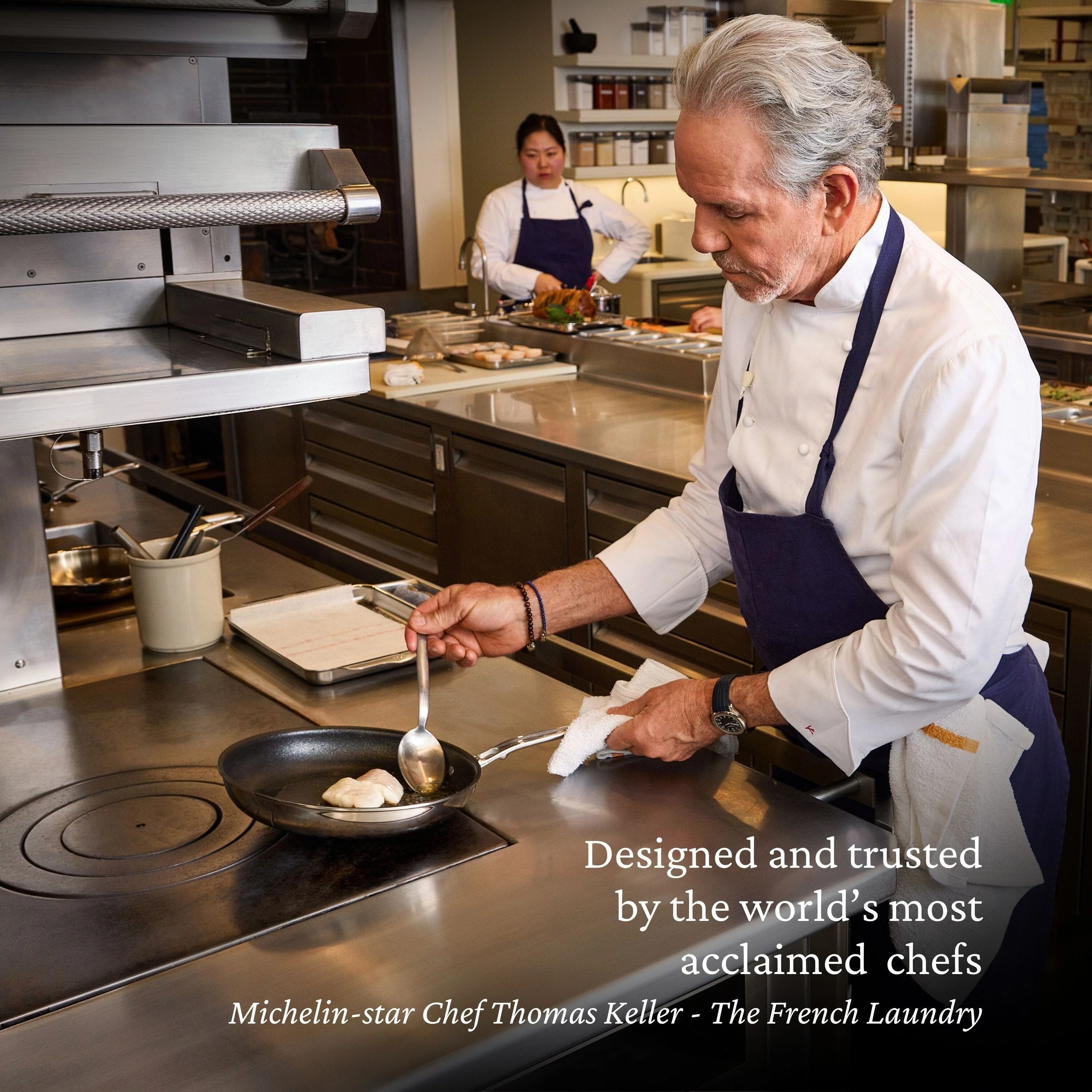 Hestan ProBond® Luxe 8.5" Professional Clad Stainless Steel Skillet with TITUM Nonstick - Image 10
