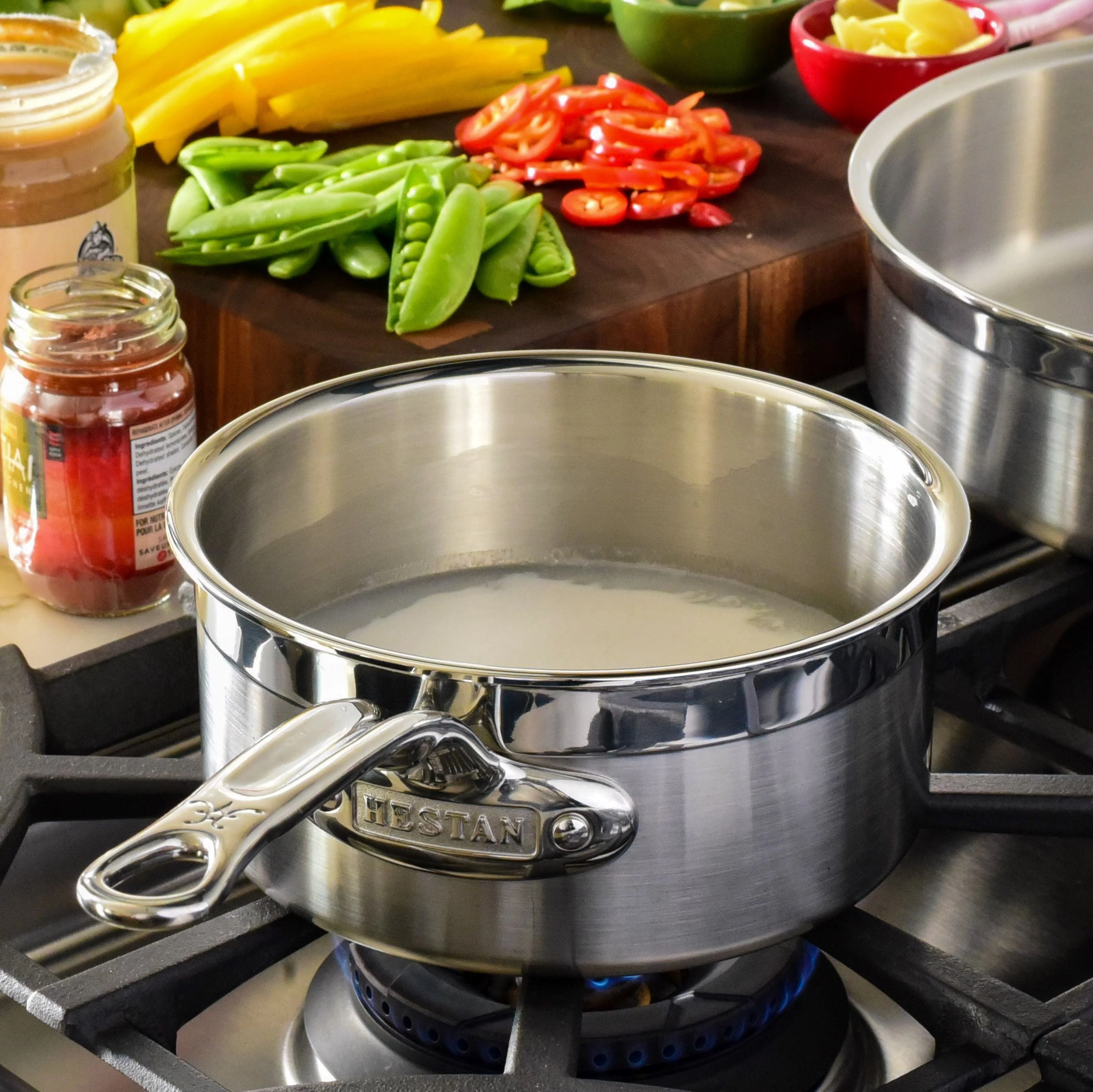Hestan Professional Clad Stainless Steel Saucepans - Image 2