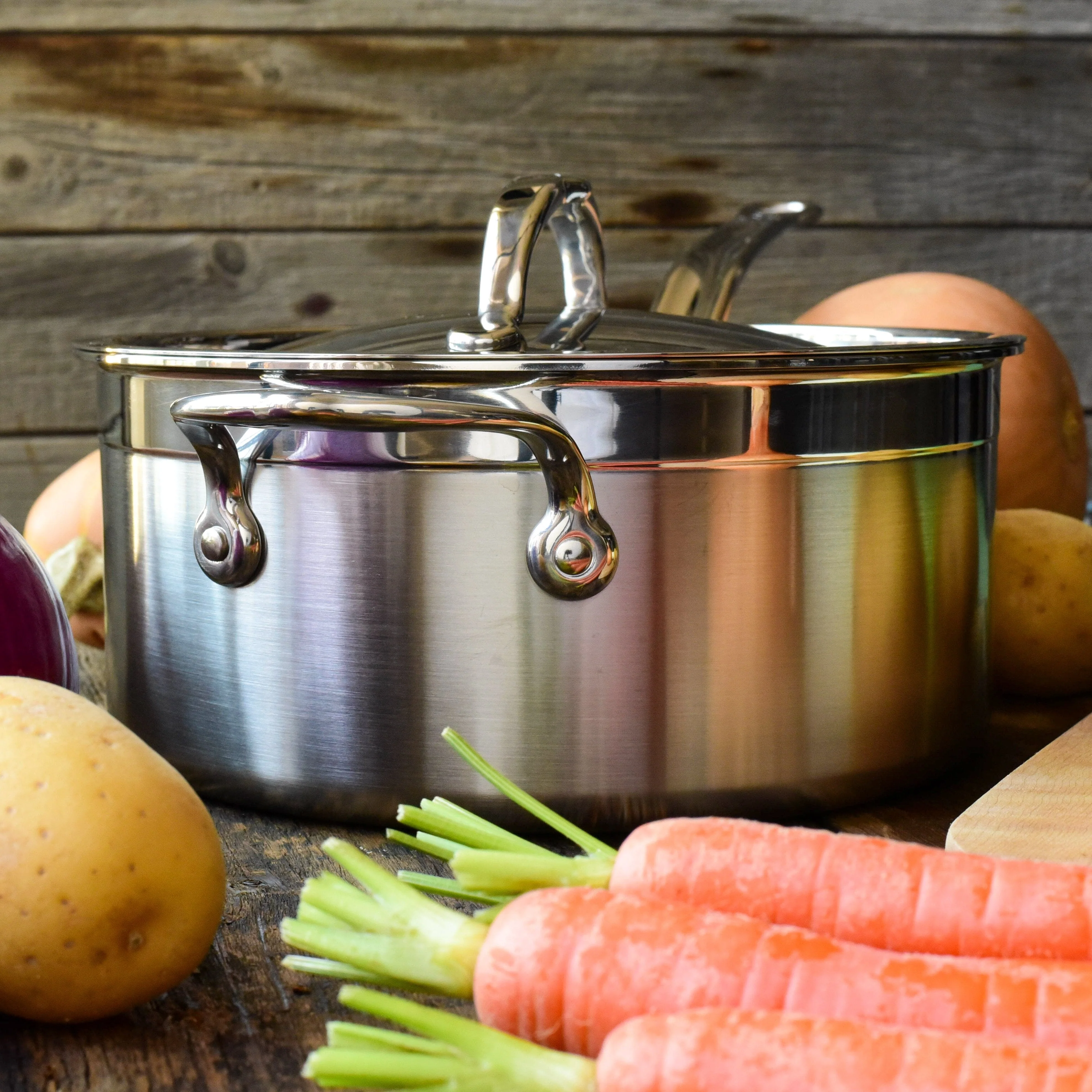 Hestan Professional Clad Stainless Steel Saucepans - Image 4