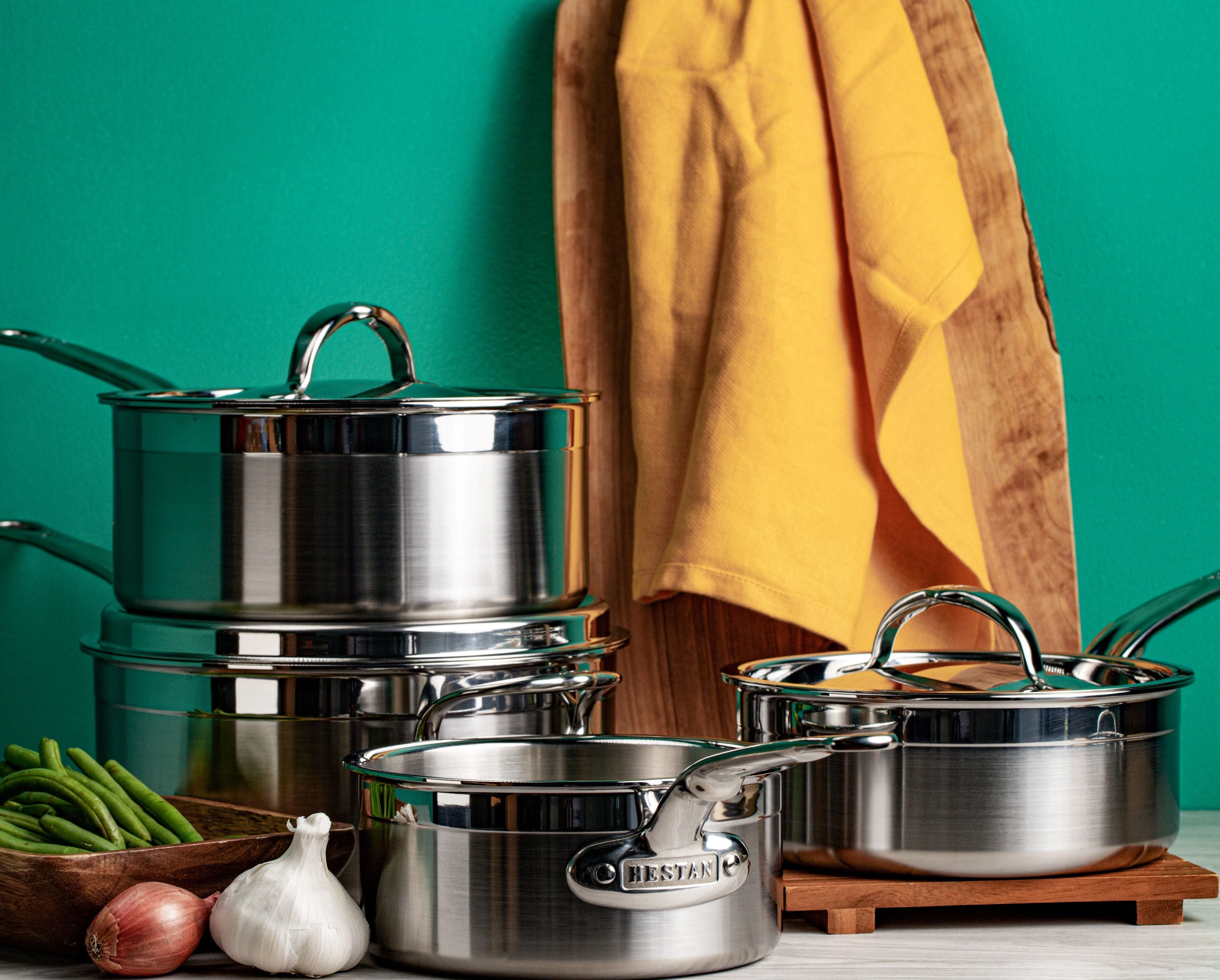 Hestan Professional Clad Stainless Steel Saucepans - Image 5