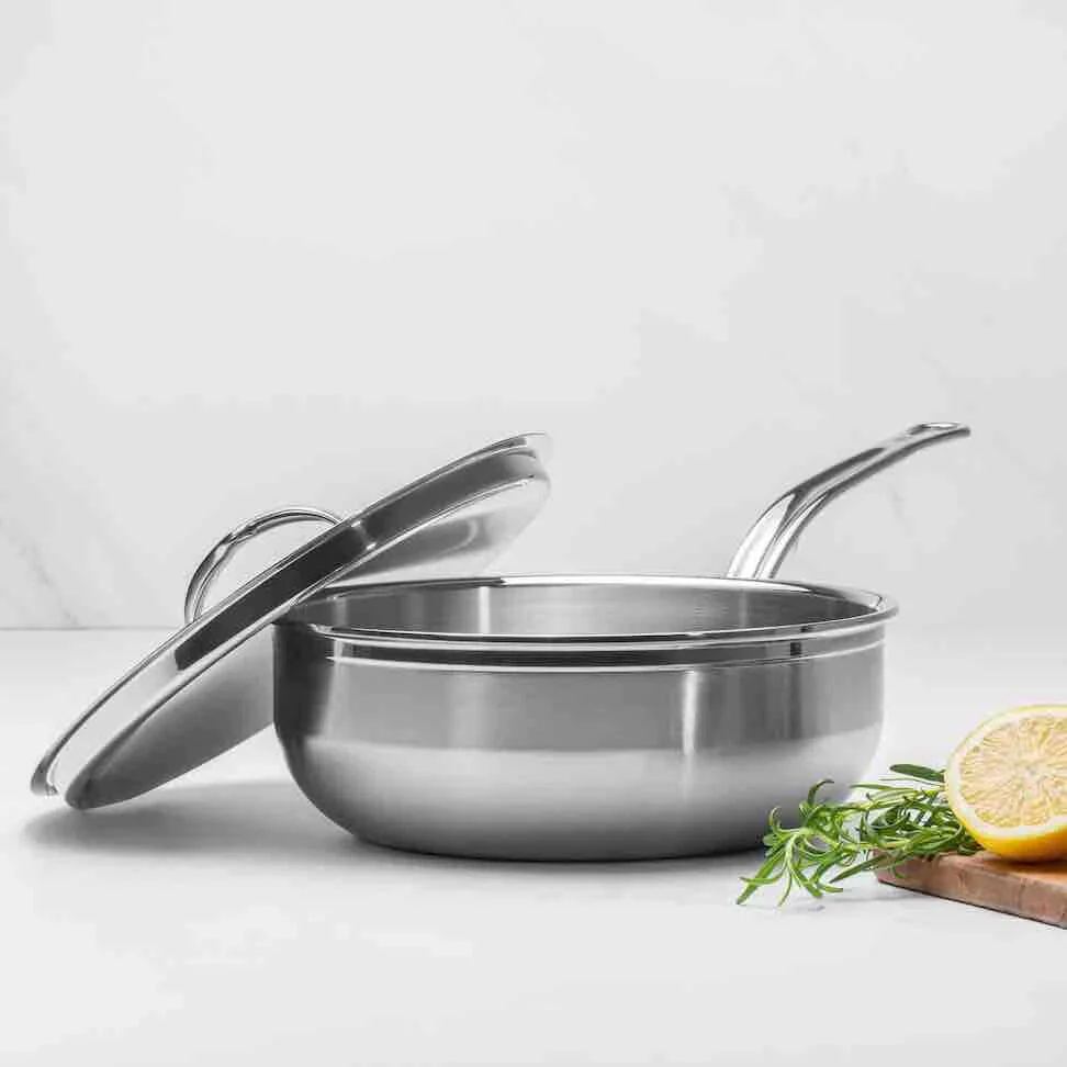 Hestan Professional Clad Stainless Steel Essential Pan, 3.5-Quart - Image 3